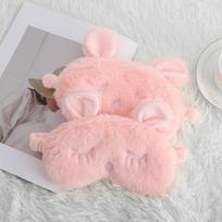 Plush Rabbit Ears Sleep Eye Mask Light Proof Night Eye Cover Skin-Friendly Eye Patches For Adult Children To Sleep Better