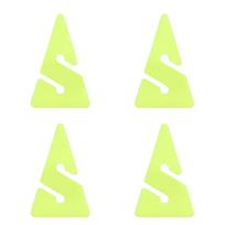 4Pcs Scuba Dive Line Arrow Marker Wreck Cave Dive Triangle Line Arrow Marker ABS Triangle Shape fluorescencinė geltona spalva