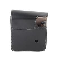 PU Leather Mini Camera Case Bag with Adjustable Shoulder Strap for Instax Mini 40 CameraBlack juoda