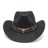 Suede Top Hat Men'S And Women'S British Jazz Hat Classic Bull Head Original Wool Top Hat M（56-59cm）