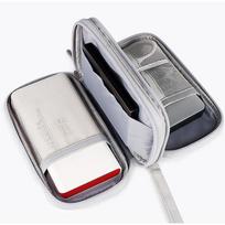 Laidinis krepšys Kelioninis Nešiojamas Skaitmeninių Produktų Laikymas USB Duomenų Kabelių Organizatorius Ausinių Kabelių Krepšys Įkrovimo Lobynų Dėžutė L pilka spalva