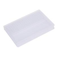 Lightweight 20 Slots Clear Nail Drill Bit Brush Plastic Storage Box Holder Container Manicure Cutters Display Nail Tools white
