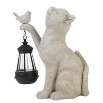 Solar Decor Animal Lamp Resin Mini Cat Outdoor Lantern Garden Ornament Light Solar Outdoor Statue Light for Yard Balcony Pathway pilka