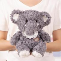 23cm Baby Sleeping Plush Cartoon Elephant Doll Stuffed Animal Plush Soft Pillow Kid Toy Children Room Bed Decoration Toy Gift 23cm pilka spalva
