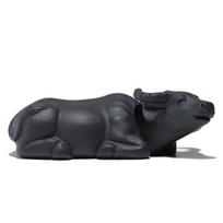 Rankų darbo sėdintis jautis Arbatos augintinis Zodiakas Yixing violetinis molis Arbatos dvasia Arbatos statulėlė Žaislai Arbatos ceremonija Arbatos statula Arbatos dovana Amatai gray