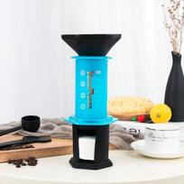 Portable French Press Coffee Maker, Hand-Pressed Coffee Machine, Italian French Press, Manual Coffee Maker, Reusable Water Filter Pot Accessories mėlyna