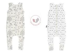 Reversible Sleeping Bag With Legs S (1-2 Years) Bloom/Black Dots