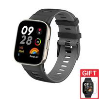 Silikono apyrankės pakeičiama dvispalvė apyrankė, skirta Redmi Watch 4 Redmi Watch 5 Redmi Watch 4 / 5 juoda pilka spalva
