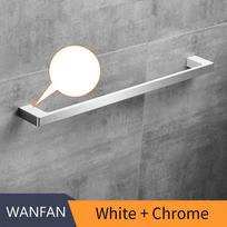 Chrome Color Zinc Alloy Material 60cm Fashion Single Towel Bar Square Style Towel Rail Towel Hanger Bathroom Accessories 5724 60cm