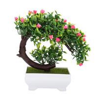 Artificial Bonsai Fake Blossom Flower Potted Plant Home Office Decor