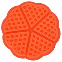 5 Cavity Silicone Nestle Waffles Mold Cake Chocolate Pan Muffin Breakfast Baking Mould (Round)