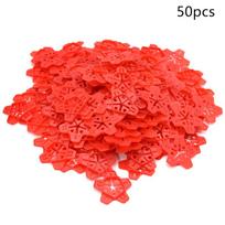 50Pcs 5In1 Wedge Ceramic Leveling System Professional Tile Spacers Clips Floor Wall Gap Leveling System Construction Tools Onesize