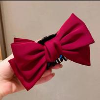 Princess Bow High-End Luxury Autumn Shark Clip Headdress