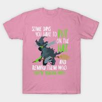 T Shirt Women Halloween Witch Shirt Some Day You Have To Put On Harajuku Print Kawaii Tshirt Summer Short Sleeve Female T-Shirt Top Tee S rožinė