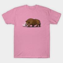 T Shirt Women Prehistoric Pixels Woolly Rhino Harajuku Print Kawaii Tshirt Summer Short Sleeve Female T-Shirt Top Tee S