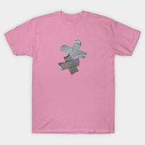 T Shirt Women Duct Tape Harajuku Print Kawaii Tshirt Summer Short Sleeve Female T-Shirt Top Tee S gray