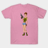 T Shirt Women Action Girl Harajuku Print Kawaii Tshirt Summer Short Sleeve Female T-Shirt Top Tee S