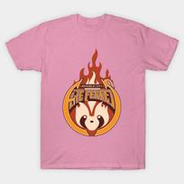 T Shirt Women Republic City Fire Ferrets Harajuku Print Kawaii Tshirt Summer Short Sleeve Female T-Shirt Top Tee S pink