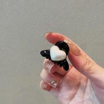 Colorful Love Mini Shark Hair Clip for Women - Dongdaemun Style