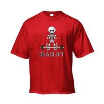 Human Skeleton Deadlift Barbell Gym Clothing Men Fitness Oversized Loose T-Shirt Mesh Quick Dry Short Sleeved Bodybuilding Shirt S smėlis
