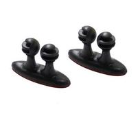 2 vnt. Automobilio laido spaustukas, kabelio laikiklis, fiksatorius, organizatorius, lipnus spaustukas 2 PCS black