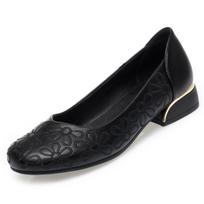 Spring Women's Slip On  Mom Comfortable Ballet Shoes Moccasin Shallow Mouth Round Head Printed Flowers Soft Leather Shoe 35