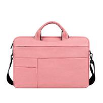 Versatile Crossbody Laptop Bag for Apple, Huawei, Xiaomi, Lenovo, Acer & More 15.6 inch (suitable for gaming laptops) rožinė