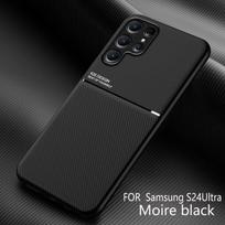 Plonas lengvas magnetinis dėklas, skirtas Samsung Galaxy S24Ultra S23Plus S22 S21 S20 S23FE S21FE S20FE S9 S10 Plus telefono priedai For Galaxy S24 juoda