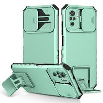 Dėklas Xiaomi Poco M5S, stumdomas, apsaugantis kamerą, telefono dėklas Poco M5S 4G M5 S M5S 6.43, stovas, smūgiams atsparus, šarvuotas galinis dangtelis For Poco M5S šviesiai mėlyna spalva