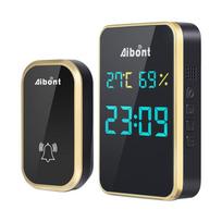 Self-generated Doorbell Clock Hygrometer Room Temperature Humidity Wireless Doorbell Elderly Pager Video Doorbell Electronic Device