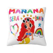 Karol G Manana Sera Bonito Square Pillow Case Cushions for Sofa Awesome Pillowcover Home Decor 30x30cm