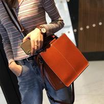 Oil Wax Cowhide Large Bag Women's High-end Commuting Handbag New Retro Large Capacity Shoulder Bag