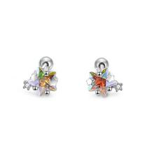 Aurora Planet Fantasy Colorful Ear Bone Nails Super Flashing Gentle Wind Ear Piercing Screws Ears Small and Cute