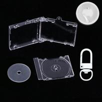 Nfc Periferinis Komemoracinis Albumas Tuščias Mini CD Dėklas Raktų pakabukai Pakabukas „Pasidaryk pats“ Kuprinės Pakabinama Dekoracija balta