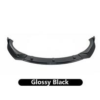 for Tesla Model 3 Highland 2024 Front Bumper Lip Spoiler Protector Carbon Fiber Pattern Body Kit Decor Exterior Accessories