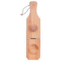 Foldable Kitchen Hanging Baking Plantain Dessert Maker Tool Potato Banana Crusher Press Wooden Plantain Smasher
