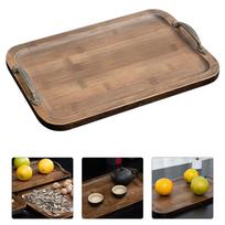 Rectangle Snack Food Tray Decor Coffee Cup Platter Dessert Severing Bamboo Service Tea 33x23cm kava