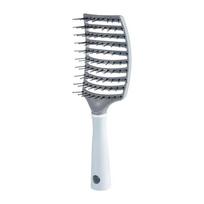 Detangling Hair Brush Hollow Scalp Massage Comb Hairdressing Wide Tooth Hair Comb Wet Curly Massage Brush Barber Styling Tools gray