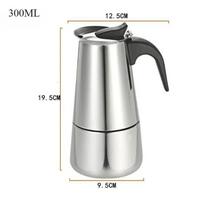 100ml/200ml/300ml Nerūdijančio plieno kavos virimo puodelis virtuvei, itališkas espreso, moka puodelis, perkoliatorius, įrankiai, kavos priedai