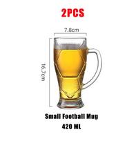 2 VNT. Europos taurės alaus bokalas Didelės talpos 420ml/620ml Baras Namai Sutirštintas Amatinio alaus bokalas Super storas stiklas 501-600ml