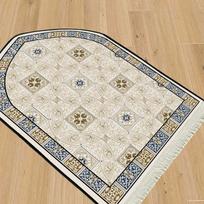 Ethnic Style Tassel Area Rug - Carved Stripe Design, Dirt-Resistant, Thickened Material 60x110 cm