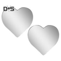 2Pcs Heart Shaped Blind Spot Mirrors for Cars Anti-breaking Convex Rearview Mirror Wide Angle Convex Mirror Stick-On Side Mirror for Enhanced Safety 2pcs