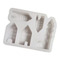 Silicone Whale House Display Ornament Mold Creative Whale House Decor Mold For DIY Crafting And Home Decoration Projects 2 white