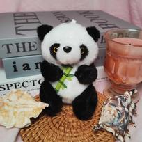 Cute National Treasure Hugs Bamboo Panda Bean Bag Particle Plush Doll Keychain Backpack Pendant Grab Machine Gift 4 inches