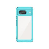 For Google Pixel 8 Case Google Pixel 6A 7A 7 8 Pro Cover Luxury Clear PC Case Shockproof Silicone Protective Phone Back Cover Pixel 8 white