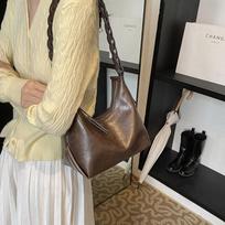 Vintage Lazy Wind Tote Bag Women'S Fashion Dumpling Bag Casual Commuter Underarm Shoulder Bag ruda
