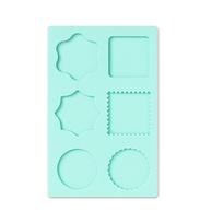 Wax Seal Stamp Silicone Mold Pad Graphic Molds Sealing Wax Mould Mats Sealing Fix Shapes Envelope Invitation DIY Scrapbook Tool žalia