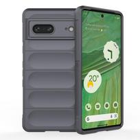 „Google Pixel 6A 7A 8 Pro 7 Pro 5G“ galinio dangtelio dėklas Minkštas silikoninis, atsparus kritimui, smūgiams atsparus telefono apsauginis dėklas Funda Coque For Pixel 8 tamsiai pilka spalva