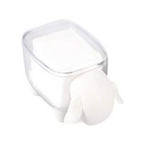 Mini plastikinė vatos pagaliukų laikymo dėžutė, miela avytė, atspari dulkėms, kosmetinių vatos diskelių laikymo dėžutė, namų ūkio balta