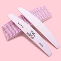 5Pcs/Lot Nail File Mix Color Limas 80/100/150/180/240 Grit Professional Sandpaper Cuticle Remover Buffer Files Manicure Tool Set 80-80